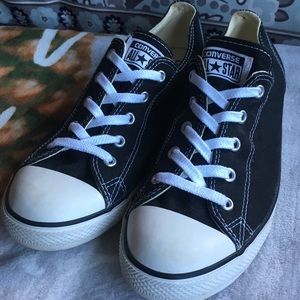 Womens black converse low top